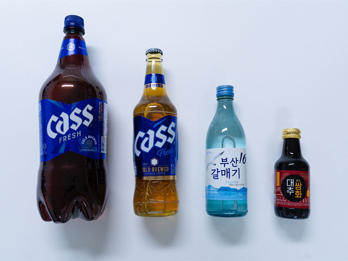 맥주·소주·약주 병에 부착된 종이 라벨 제품